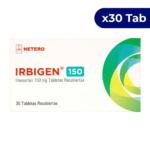 IRBIGEN HETERO IRBESARTAN 150 MG X 30 TABLETAS