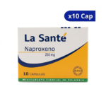 NAPROXENO LSAN 500MG X 10 CAPSULAS