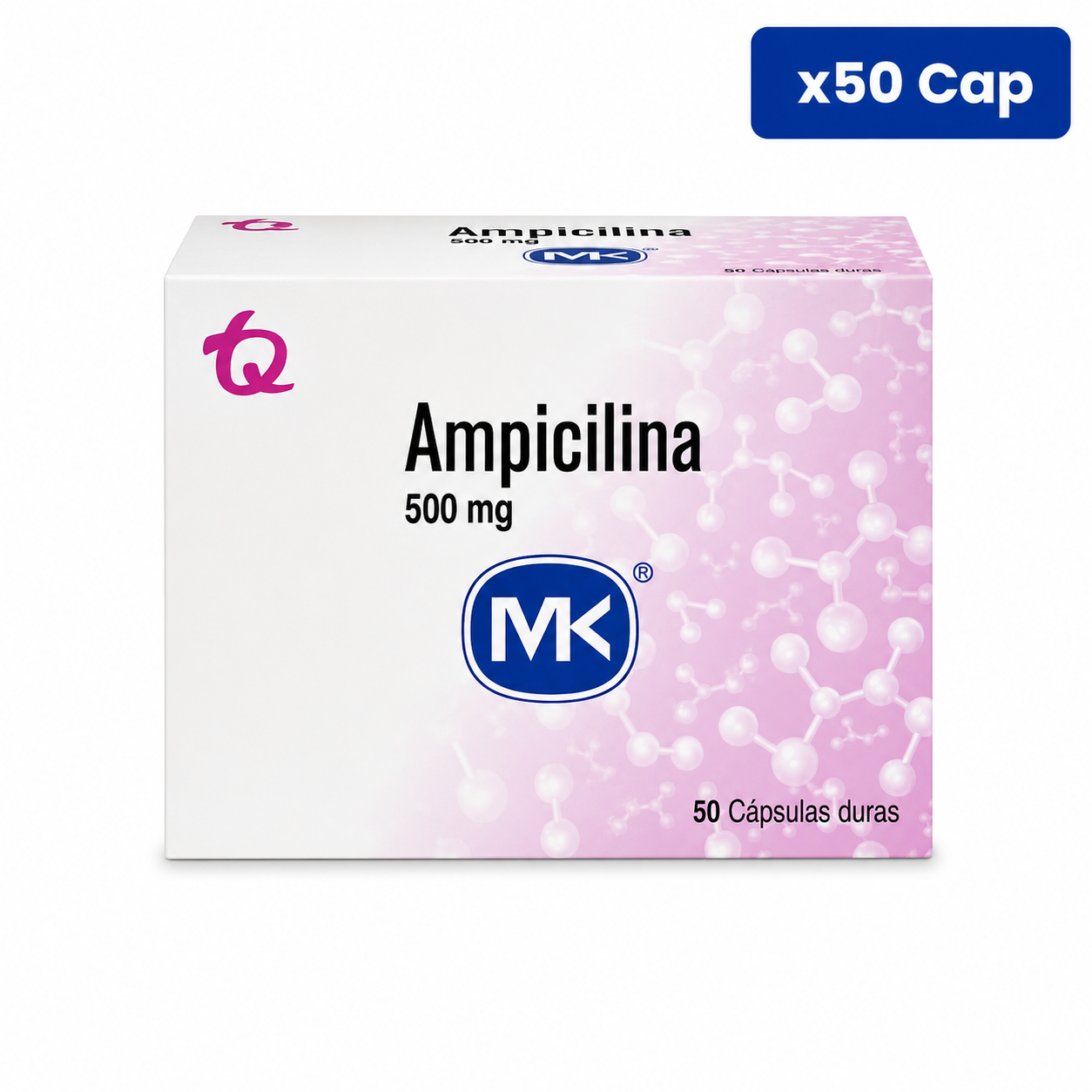 AMPICILINA MK 500 MG CJA X 50 CAP AMPICILINA MK 500 MG CJA X 50 CAP - Imagen 1
