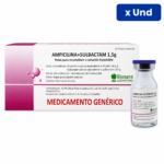 AMPICILINA + SULBACTAM SICMAFARMA 1.5 GR AMP FCO X UND