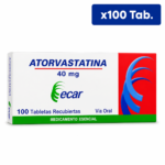 ATORVASTATINA ECAR 40MG CJA X 100TAB