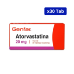 ATORVASTATINA GENFAR 20MG CJA X 30TAB