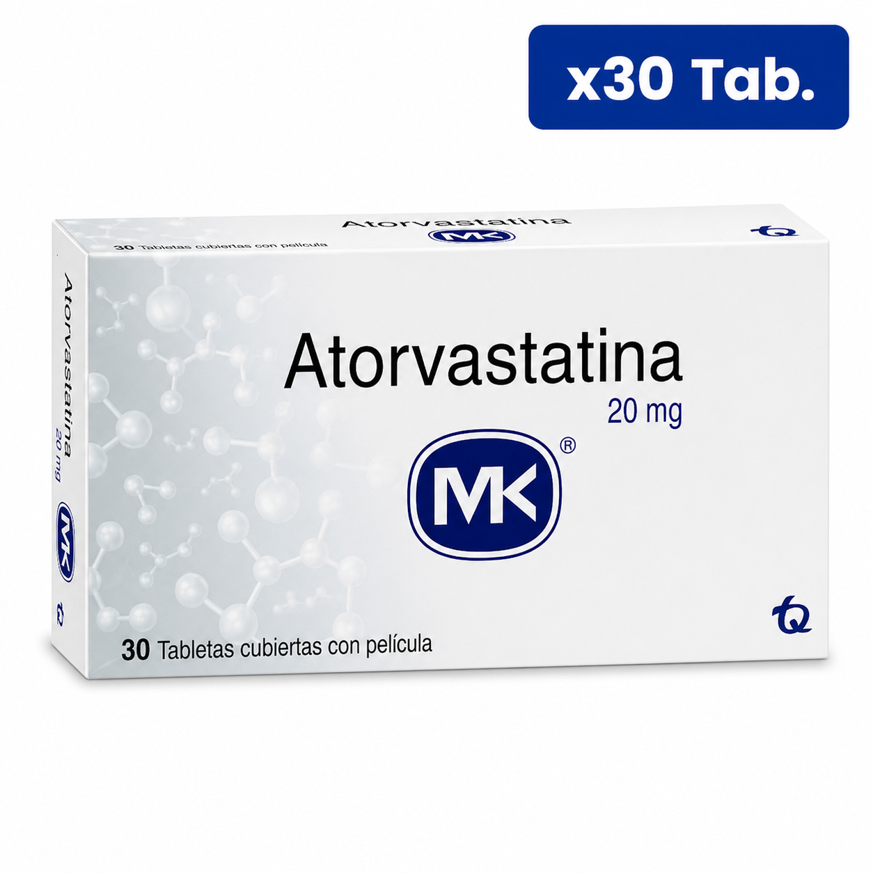 ATORVASTATINA MK 20MG CJA X 30TBS ATORVASTATINA MK 20MG CJA X 30TBS - Imagen 1