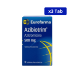 AZIBIOTRIM EUROFARMA 500 MG CJA X 3 TBS