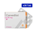 CARVEDILOL MEMPHIS 6,25MG CJA X 30TAB