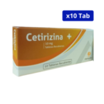 CETIRIZINA MEMPHIS 10MG CJA X 10 TBS