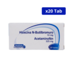 HIOSCINA N-BUTILBROMURO 10MG + ACETAMINOFEN COAS 325MG CJA X 20TAB