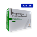 IBUPROFENO + METOCARBAMOL MEMPHIS CJA X 30 TBS