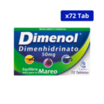DIMENOL LABINCO 50MG CJA X 72TAB DIMENHIDRAMINA