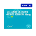 ACETAMINOFEN + CODEINA LAPROFF 325MG/30MG CJA X 100TAB