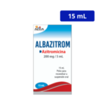 AZITROMICINA ALDA 200MG/5ML POLVO FCO X 15ML ALBAZITROM
