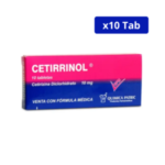CETIRRINOL QUIMICA PATRIC 5 MG CJA X 10 TBS CETIRIZINA