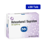IBUPROFENO + METOCARBAMOL MK 500 MG/200 MG CAJA X 30 TBS