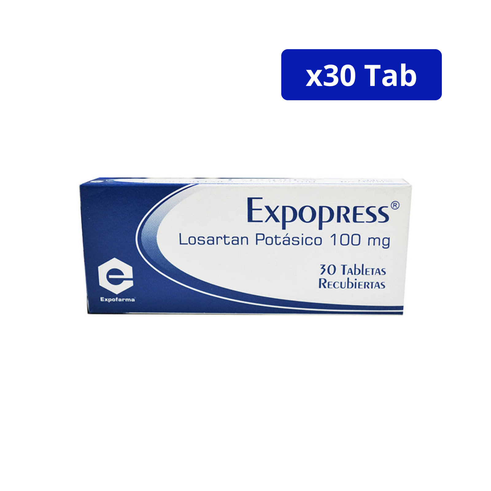 LOSARTAN EXPOFARMA 100MG CJA X 30TAB LOSARTAN EXPOFARMA 100MG CJA X 30TAB - Imagen 1