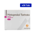 METOPROLOL TARTRATO MEMPHIS 50MG CJA X 30TAB