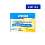 ZIVICAL D LABQUIFAR 200U.I/600MG CJA X 20 TBS