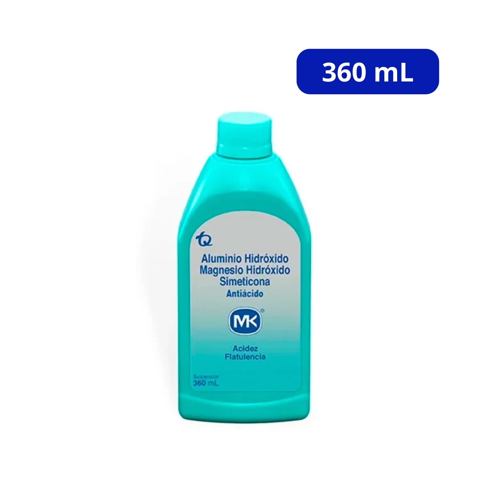HIDROXIDO DE ALUMINIO MK SUSP ORAL FCO X 360ML MAGNESIO SIMETICONA HIDROXIDO DE ALUMINIO MK SUSP ORAL FCO X 360ML MAGNESIO SIMETICONA - Imagen 1