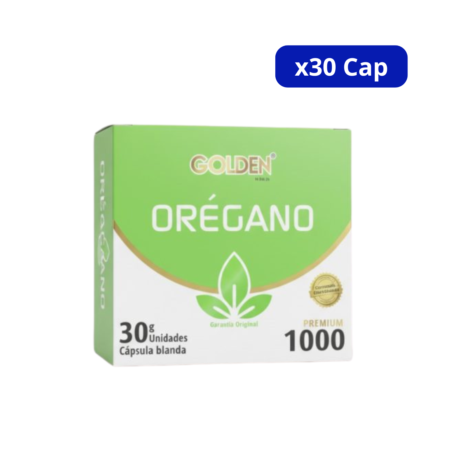 OREGANO GOLDEN PLUS 1GR CJA X 30 CAP BLANDA OREGANO GOLDEN PLUS 1GR CJA X 30 CAP BLANDA - Imagen 1
