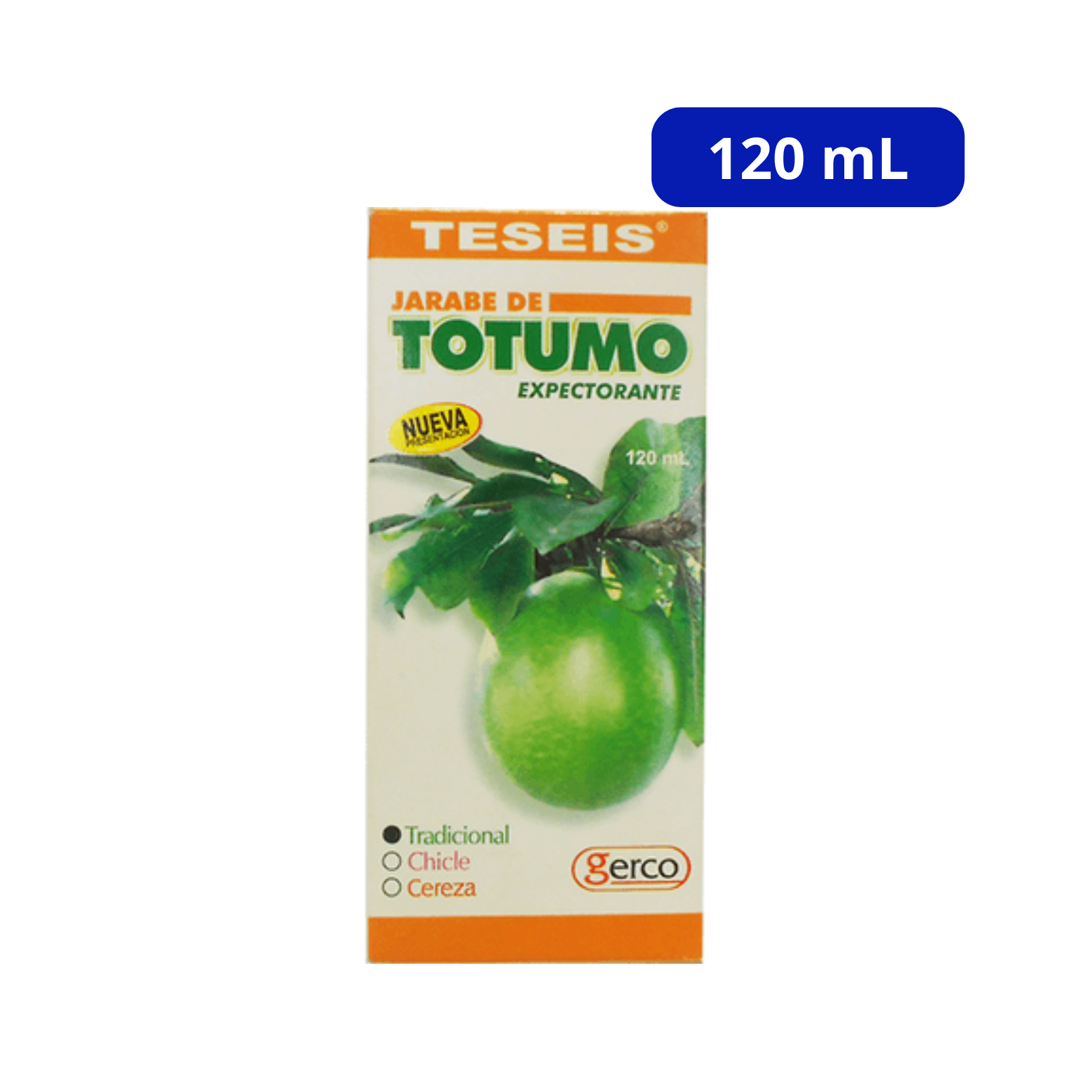 TESEIS GERCO JARABE EPECTORANTE FCO X 120ML TOTUMO AMONIO TESEIS GERCO JARABE EPECTORANTE FCO X 120ML TOTUMO AMONIO - Imagen 1