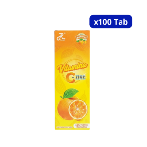 VITAMINA C RUECAM + ZINC NARANJA CJA X 100TAB