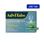 ADVITABS HALEON GARGANTA CJA X 36TAB EUCALIPTO MENTOL