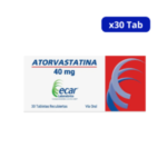 ATORVASTATINA ECAR 40 MG X 30 TAB