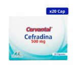 CERVANTAL ANGLOPHARMA 500MG CJA X 20CAP CEFRADINA