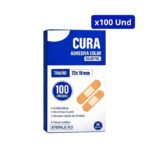 CURAS ADHESIVAS CHEMI COLOR PIEL ALARGADAS CJA X 100UND CURITAS